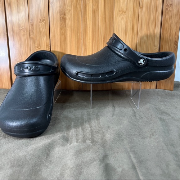 NWOT Crocs Black Bistro Clogs Unisex-Adult Slip Resistant Work Shoes Men 9 W 11 - Picture 5 of 11
